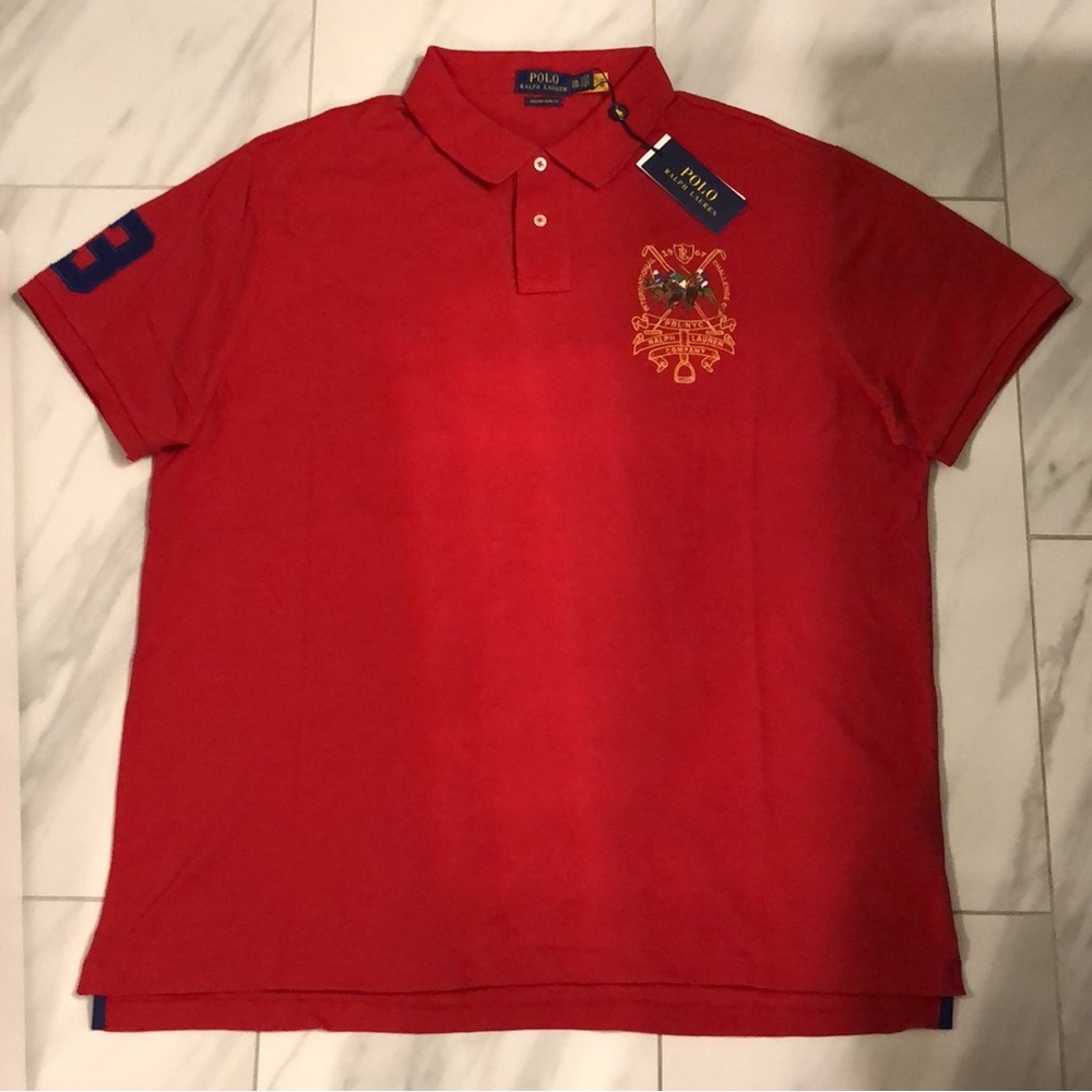 Men’s Polo Ralph Lauren Custom Slim Fit Polo T-Shirt - Picture 2 of 4